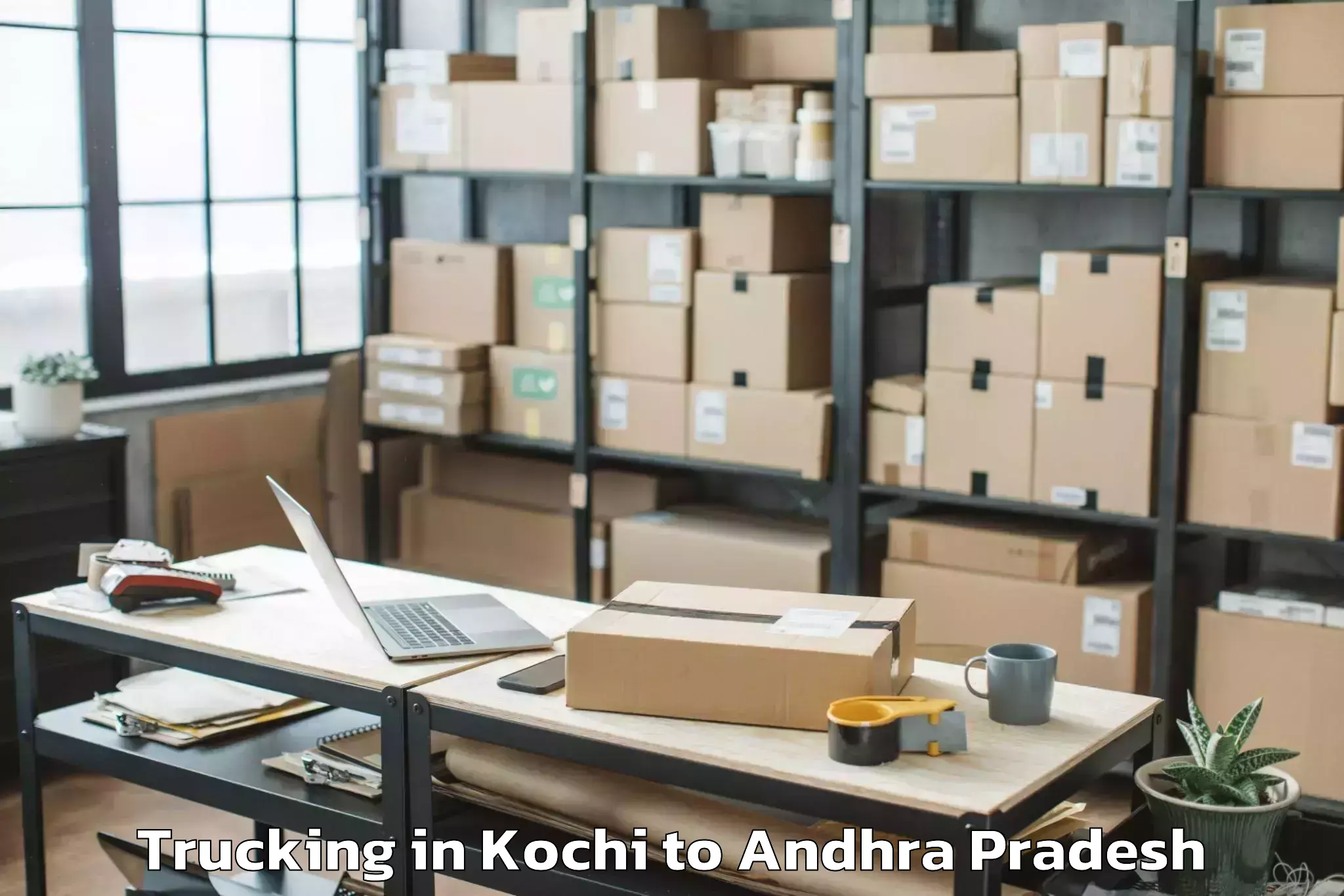 Top Kochi to Bellamkonda Trucking Available